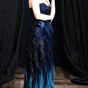 Teeze Me Women's Navy and Blue Dress